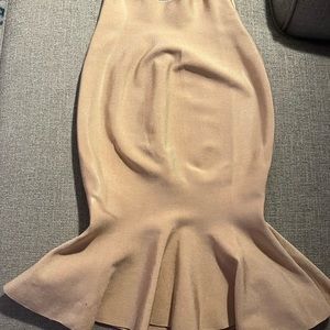 Champagne mermaid hem skirt
